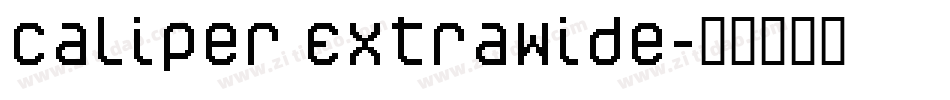 Caliper ExtraWide字体转换